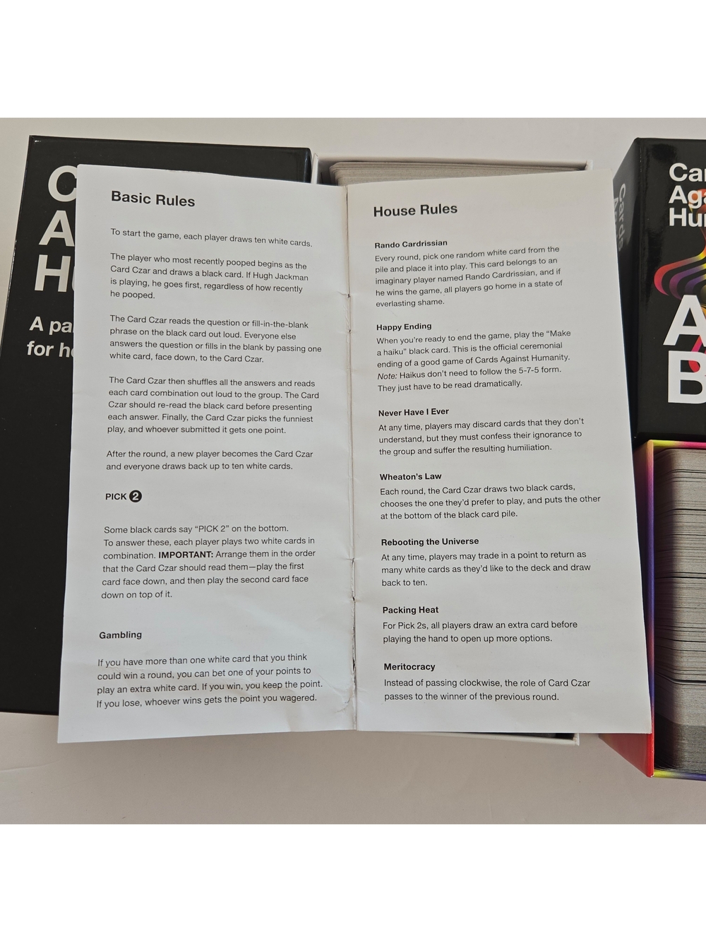 Cards Against Humanity & Absurd Box Party Card Game Sets Complete Good Condition - Picture 10 of 12